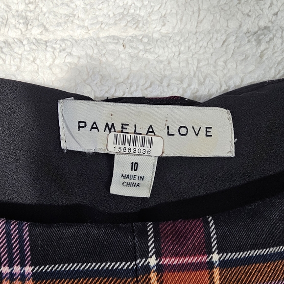 Pamela Love x RTR Old School Plaid Multi Color Overalls Jumpsuit Size 10 - Picture 7 of 15